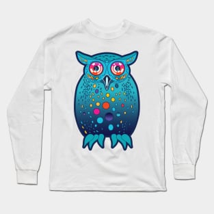 Playful, wise and friendly night owl Long Sleeve T-Shirt